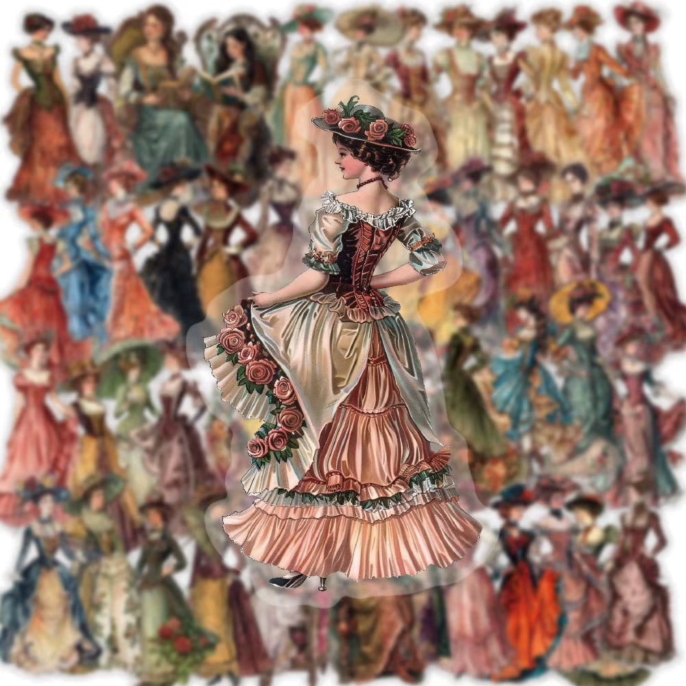 Stickers PET "Moda Antigua"