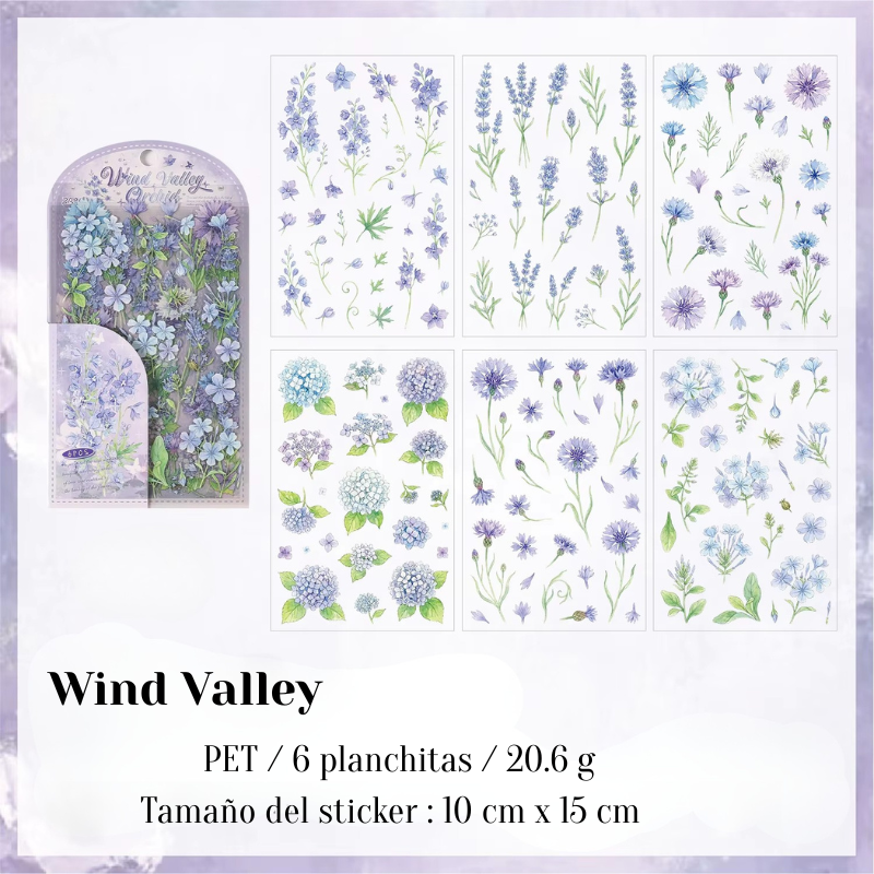 Stickers PET "Flores de Rocío"
