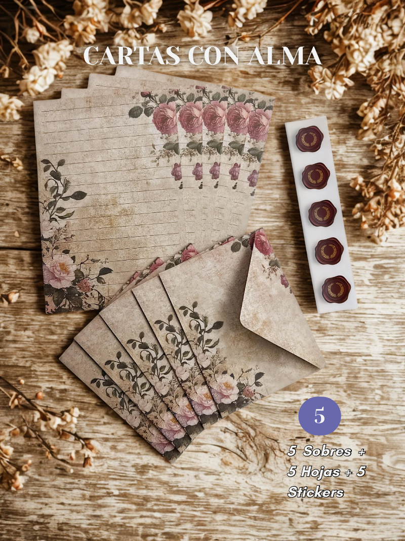 Cartas con Alma - Set de Cartas Florales 🌺