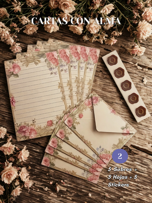 Cartas con Alma - Set de Cartas Florales 🌺