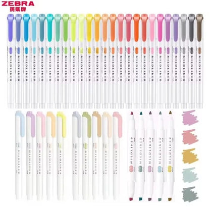 Zebra Mildliner · Set x5 Resaltadores Doble Punta