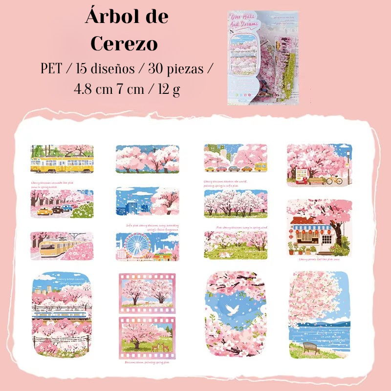 Stickers PET "Mountain And Rivers