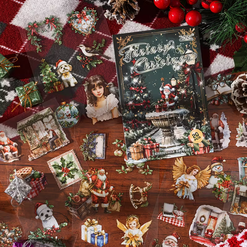 Pack de Libros de Stickers PET "Bella Navidad"