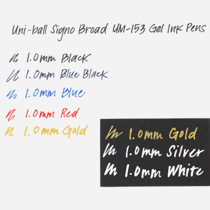 Uni-ball Signo Broad UM-153 · Lapicero Gel 1.0 mm