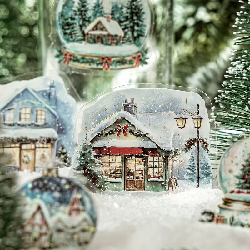 Stickers PET "Blanca Navidad "