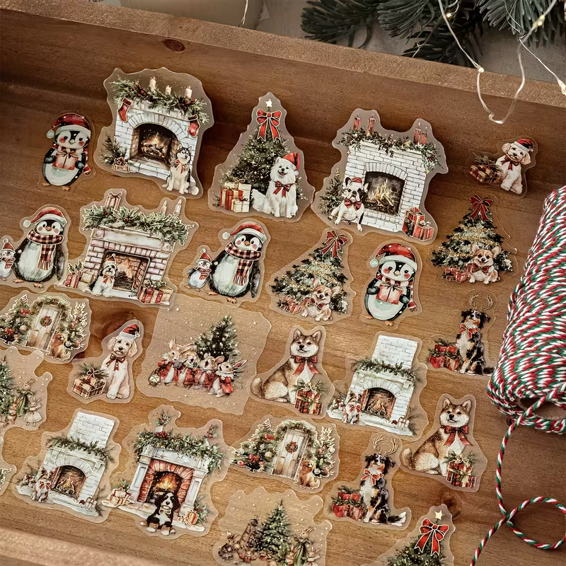 Stickers PET "Blanca Navidad "