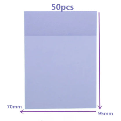 Sticky Notepads Traslúcidos "S, M, L”