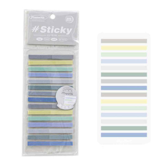 Sets x 300/160 Sticky Notes traslúcidos “Planwith”