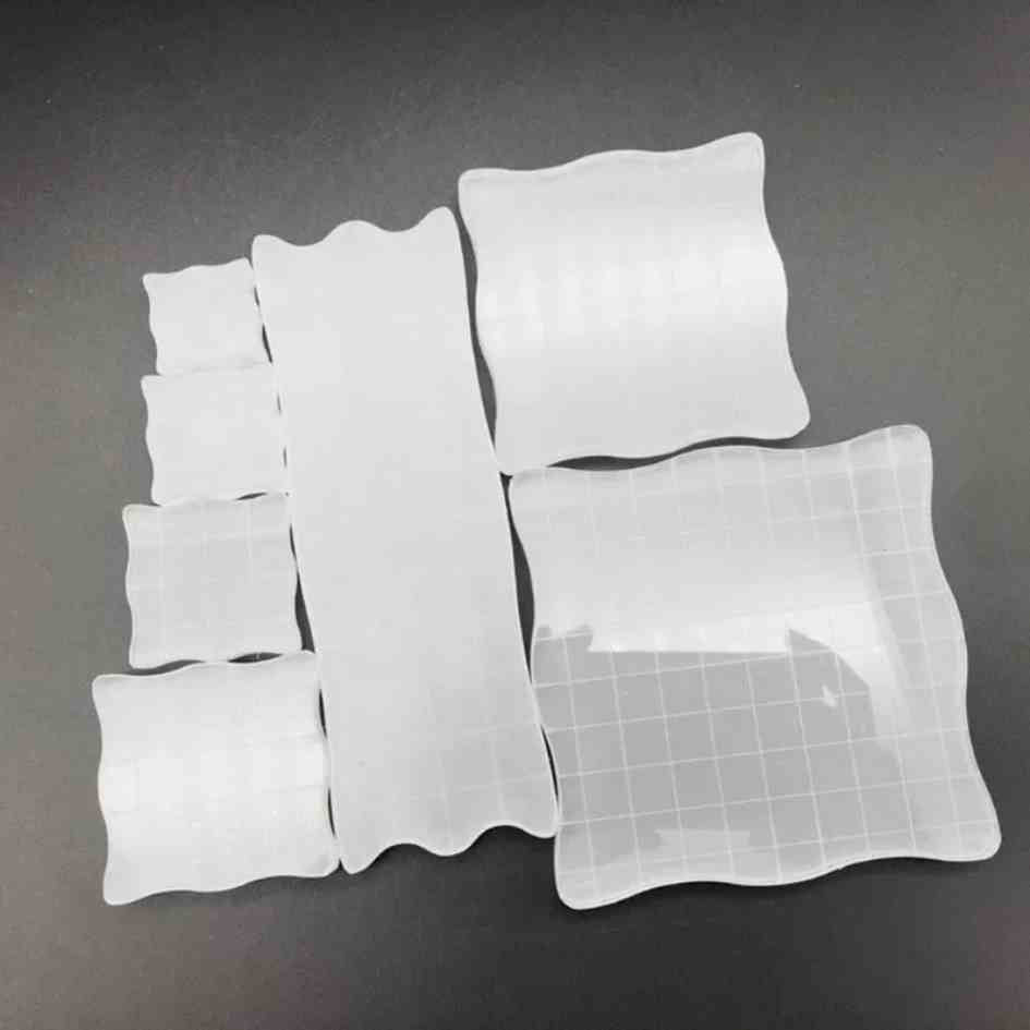 Set de 7 pzas de bloques acrílicos p/sello de silicona