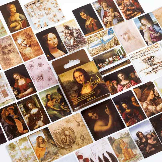 Cajita de 46 Stickers "Da Vinci”