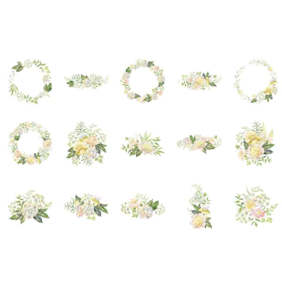 Cajita de 46 Stickers "Romantic Flowers”