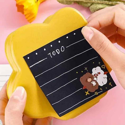 Pack x 6 Sticky Notes "Total Black"