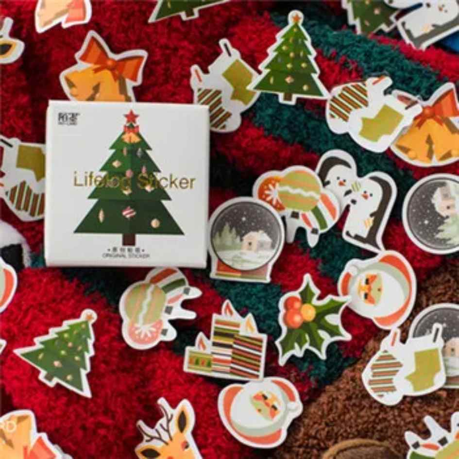 Cajita de 45 Stickers "Christmas Things"