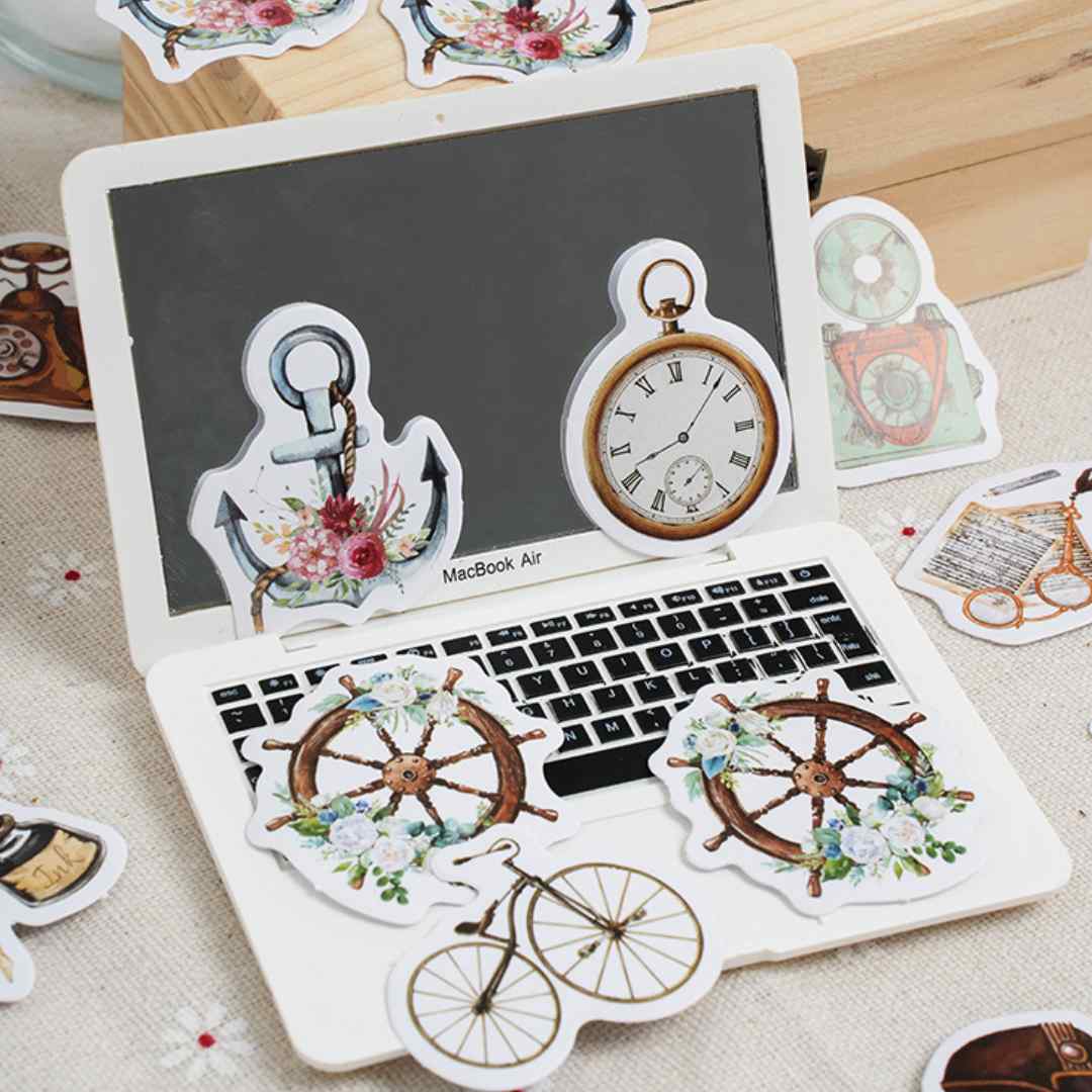 Cajita de 46 Stickers "Return To The Past”