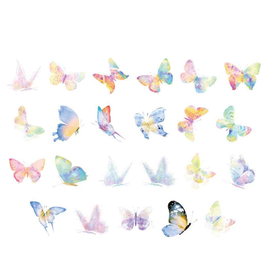 Cajita de Stickers 46 "Rainbow Butterflies"