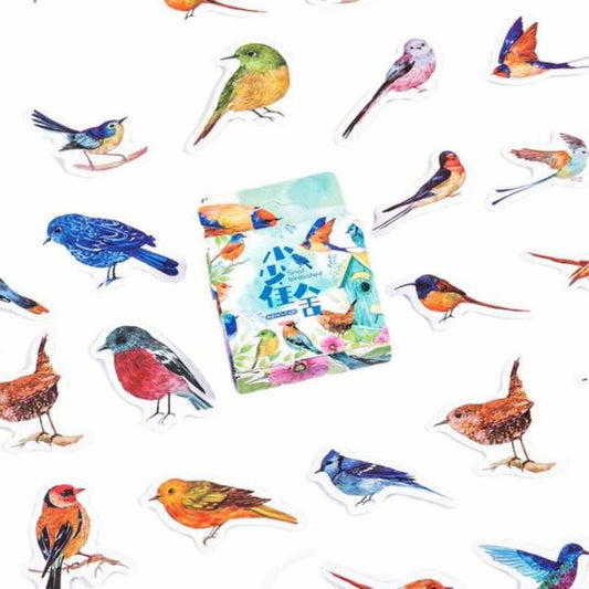Cajita de 46 Stickers ”Birds”