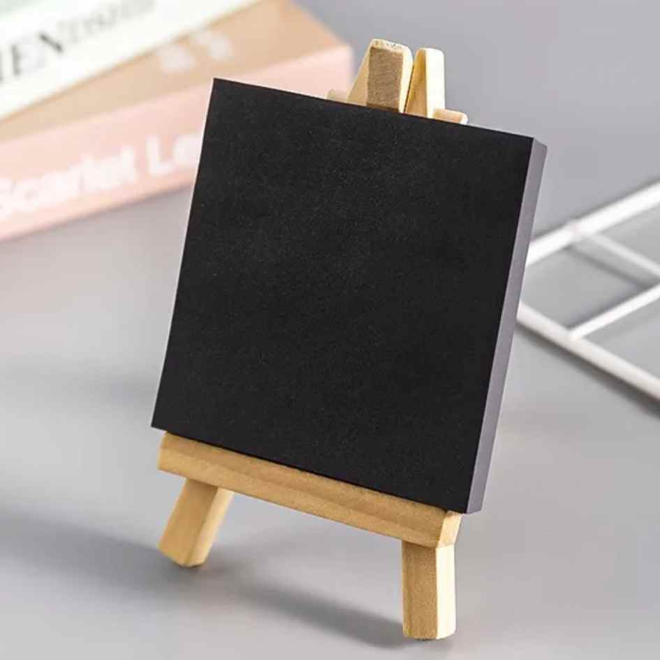Pack x 6 Sticky Notes "Total Black"