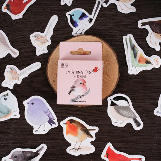 Cajita de 45 Stickers "Little Birds Chirp ”