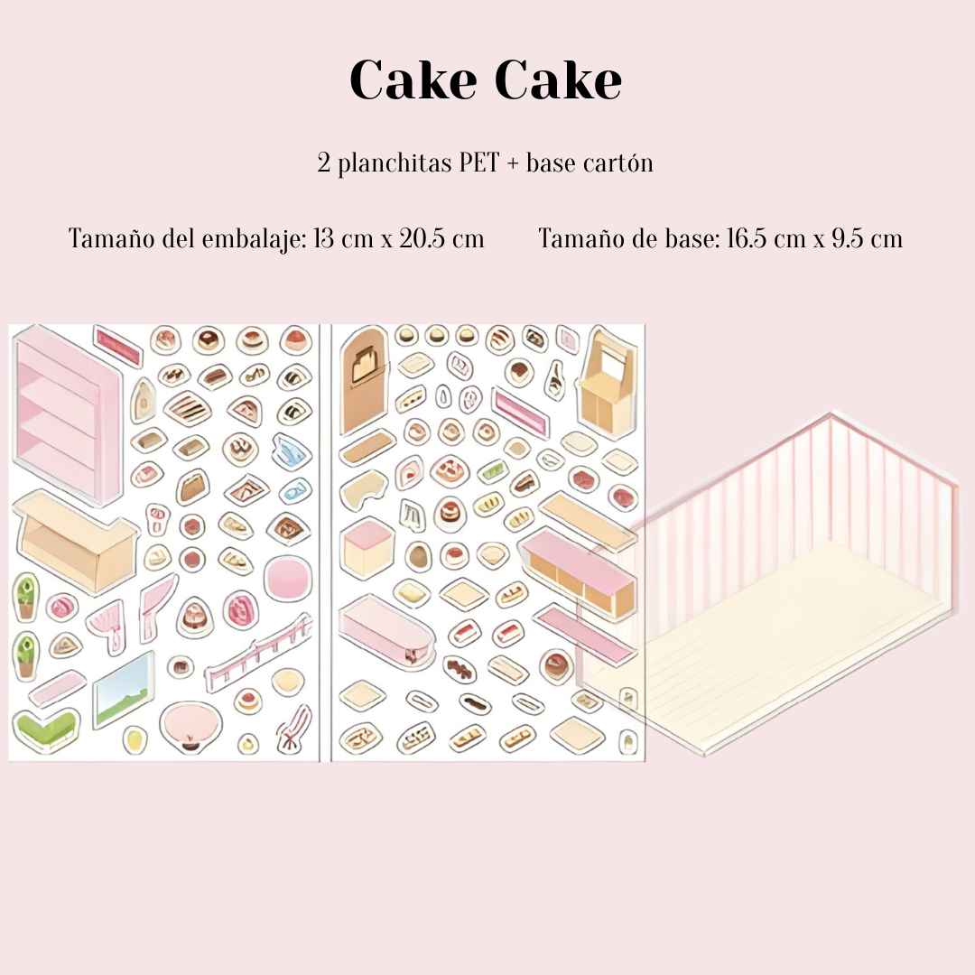 Armables 3D “🍰☕ Tienditas de Dulces"