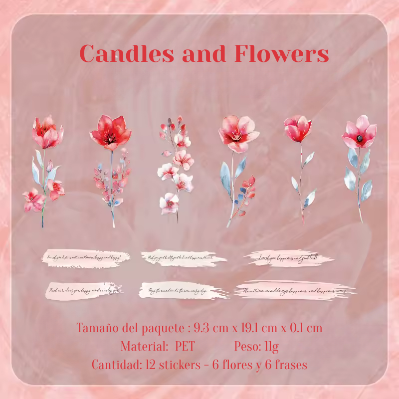 Stickers PET "Susurros Florales"