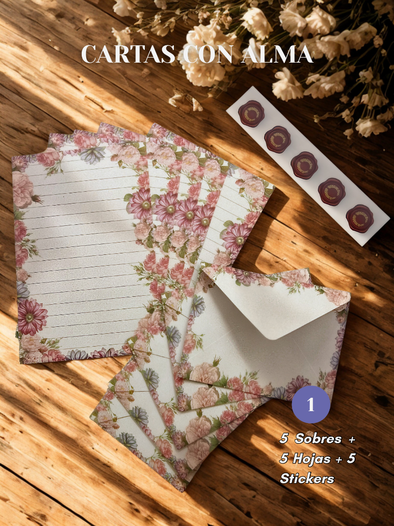 Cartas con Alma - Set de Cartas Florales 🌺