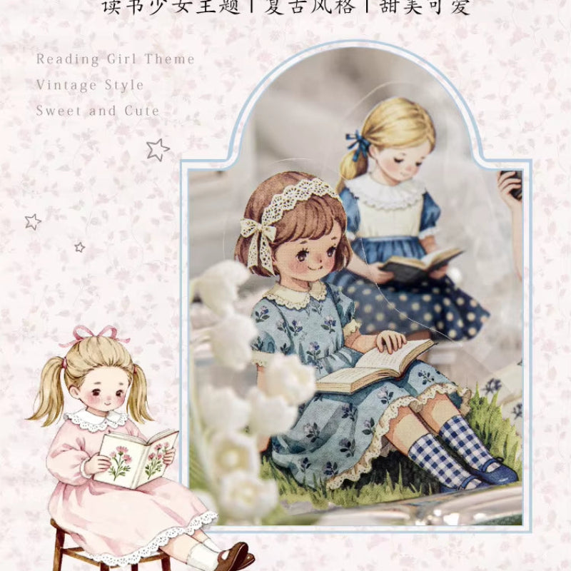 Stickers PET "Reading Slowly"