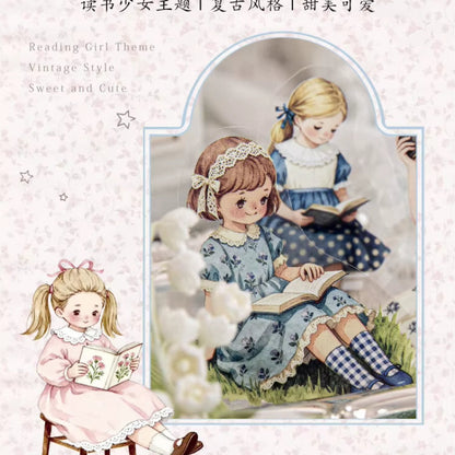 Stickers PET "Reading Slowly"
