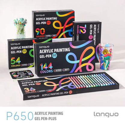Gel Pen Acrílico Languo P650 · Punta Bold 1mm