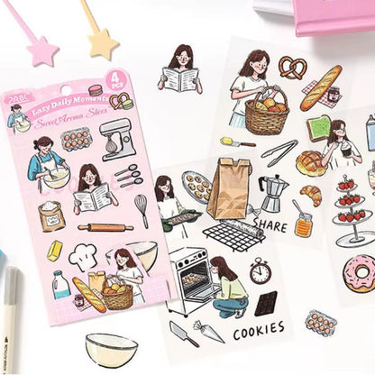 Stickers PET "Lazy Daily Moments"