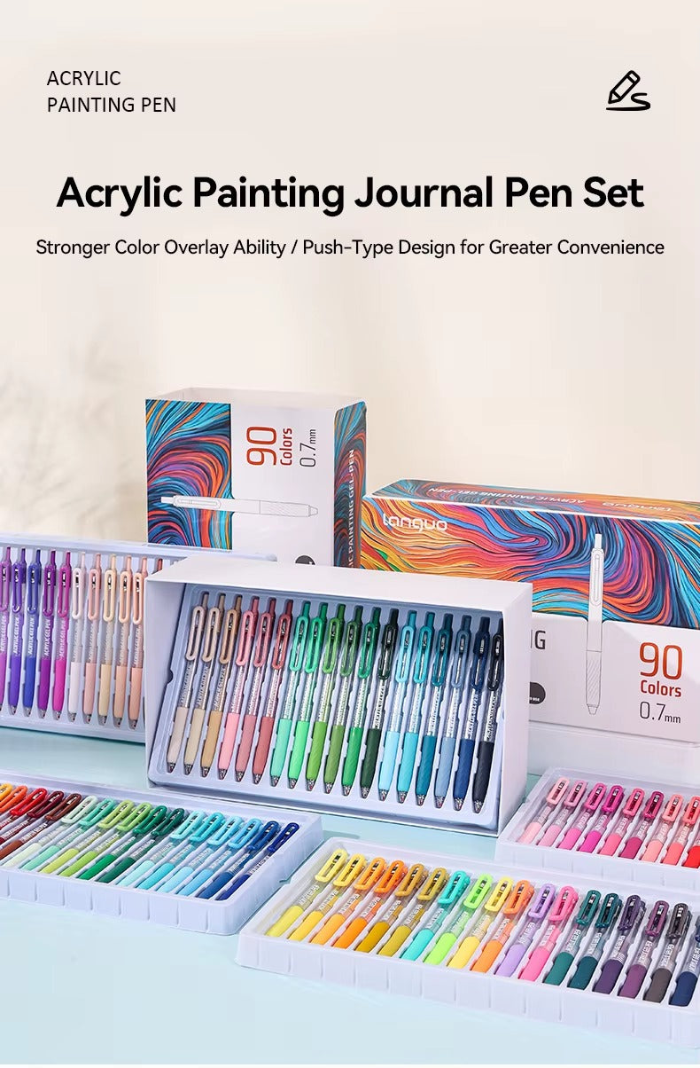 Gel Pen Acrílico Languo · Retráctil 0.7mm