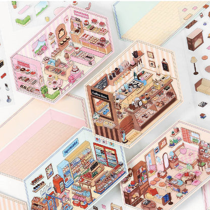 Armables 3D “🍰☕ Tienditas de Dulces"