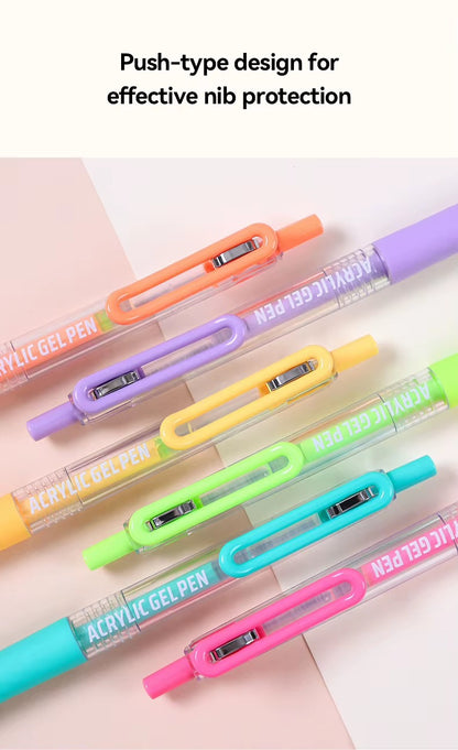 Gel Pen Acrílico Languo · Retráctil 0.7mm