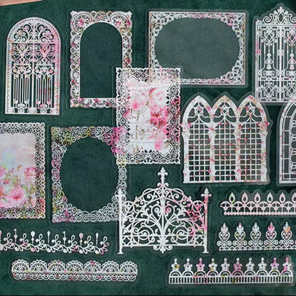 Stickers PET "Floral Lace"
