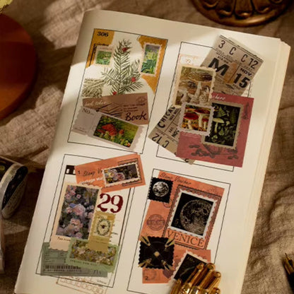 Colección Stickers Roll "Vintage Stamp"