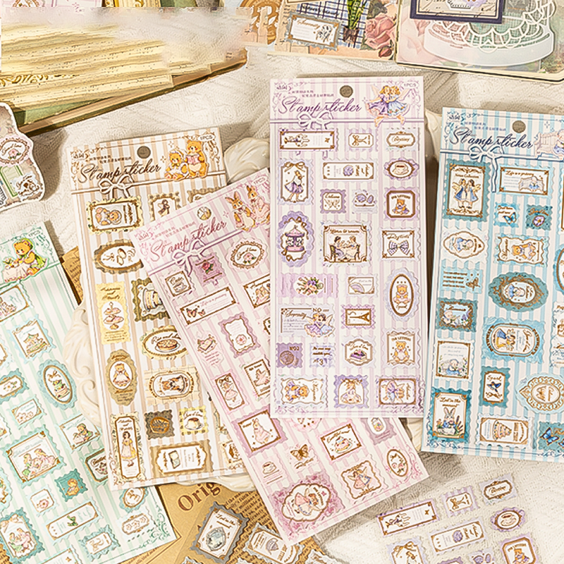 Stickers de papel "Estampillas"