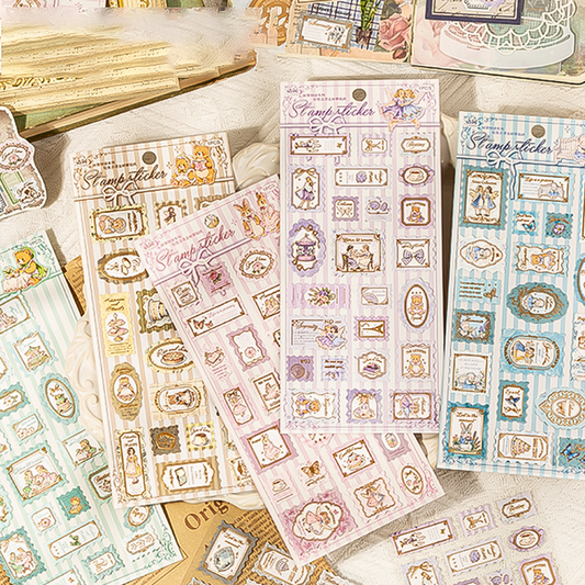 Stickers de papel "Estampillas"