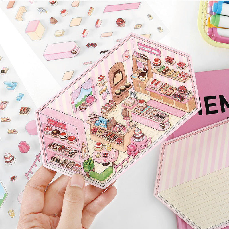 Armables 3D “🍰☕ Tienditas de Dulces"