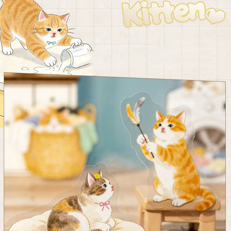 Stickers PET "😻Moe Cat Adventures"