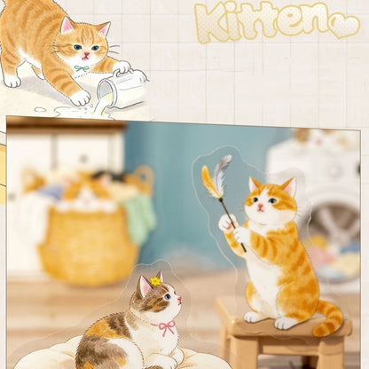 Stickers PET "😻Moe Cat Adventures"