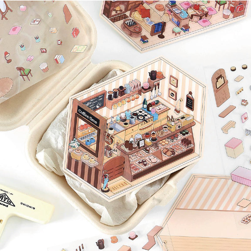 Armables 3D “🍰☕ Tienditas de Dulces"