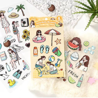 Stickers PET "Lazy Daily Moments"