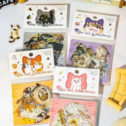 Stickers PET "😻Moe Cat Adventures"