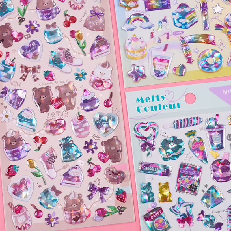 Stickers 3D "Melty Couleur"