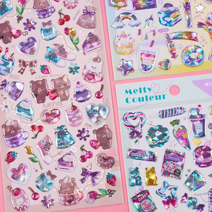Stickers 3D "Melty Couleur"