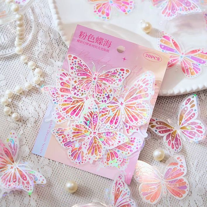 Stickers PET "Butterfly Shine"
