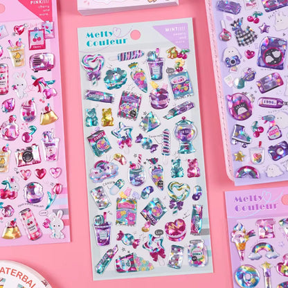 Stickers 3D "Melty Couleur"