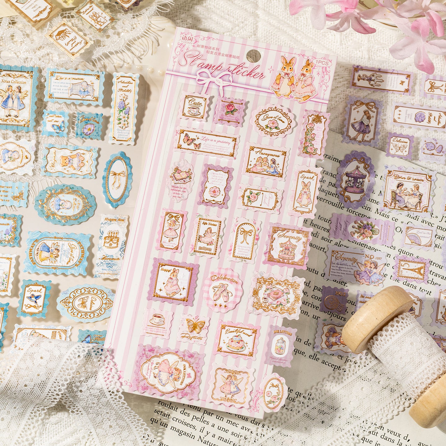 Stickers de papel "Estampillas"