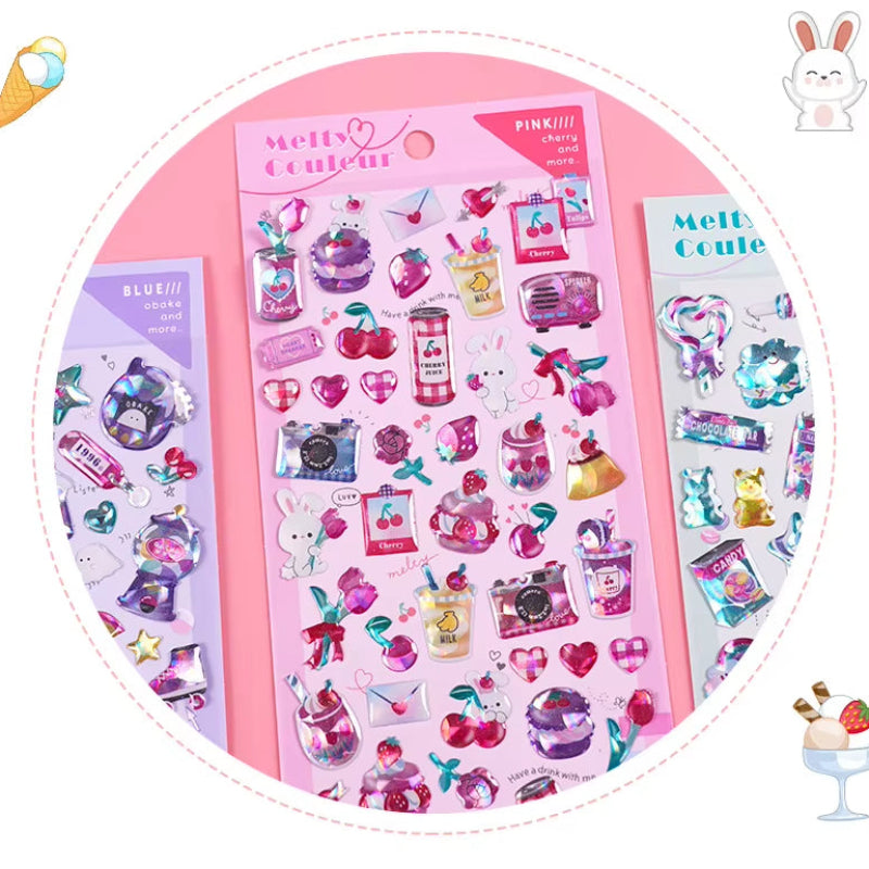 Stickers 3D "Melty Couleur"