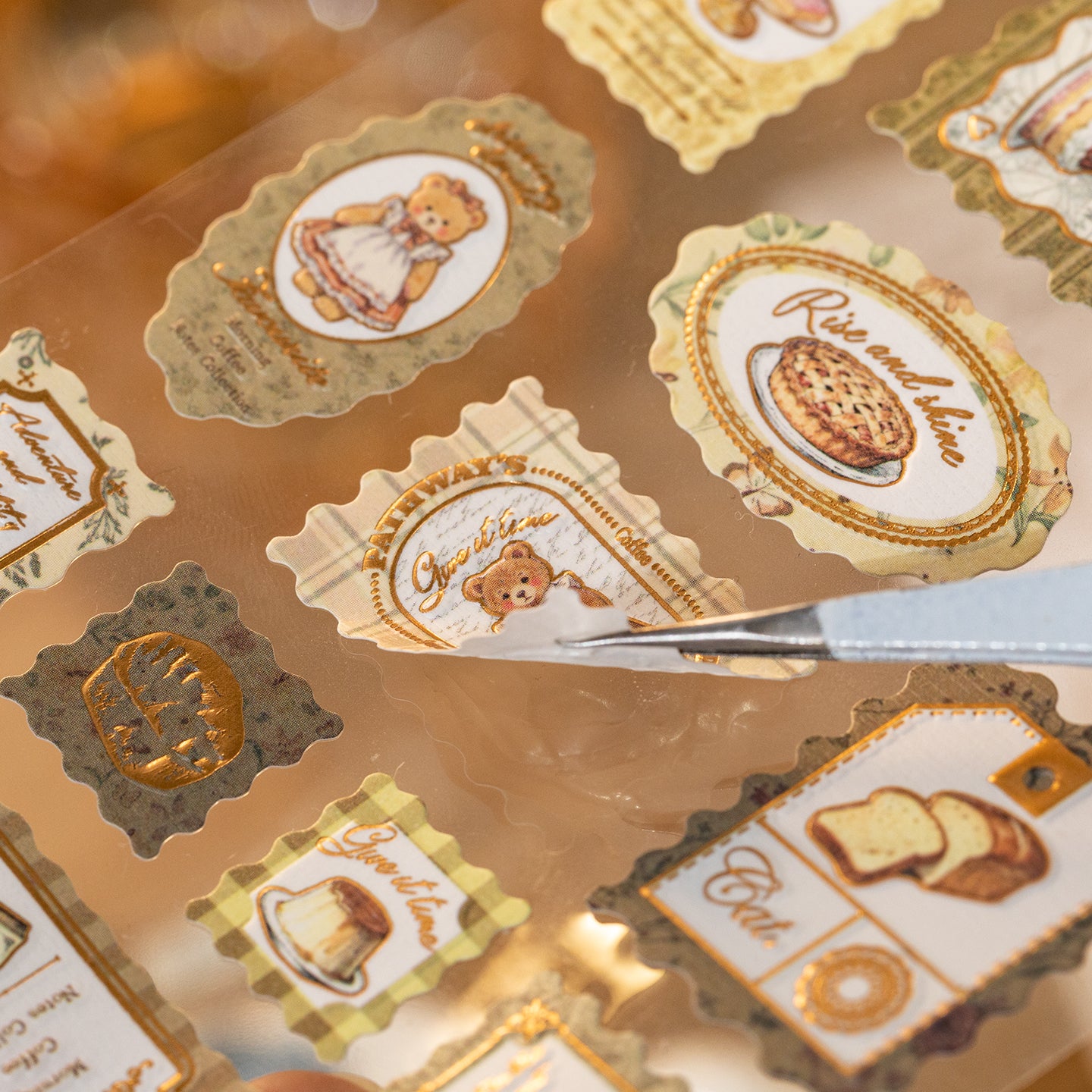 Stickers de papel "Estampillas"