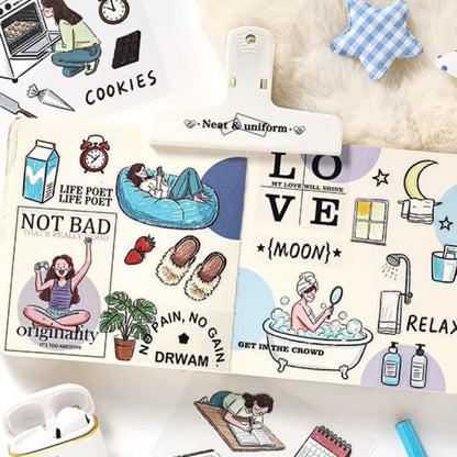 Stickers PET "Lazy Daily Moments"